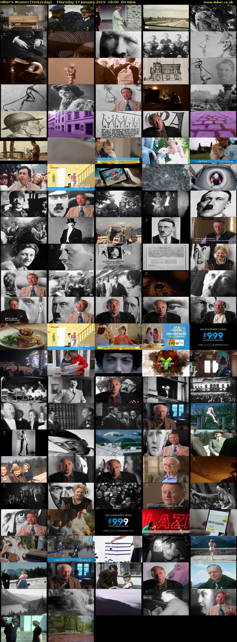 Hitler's Women (Yesterday) Thursday 17 January 2019 18:00 - 19:00