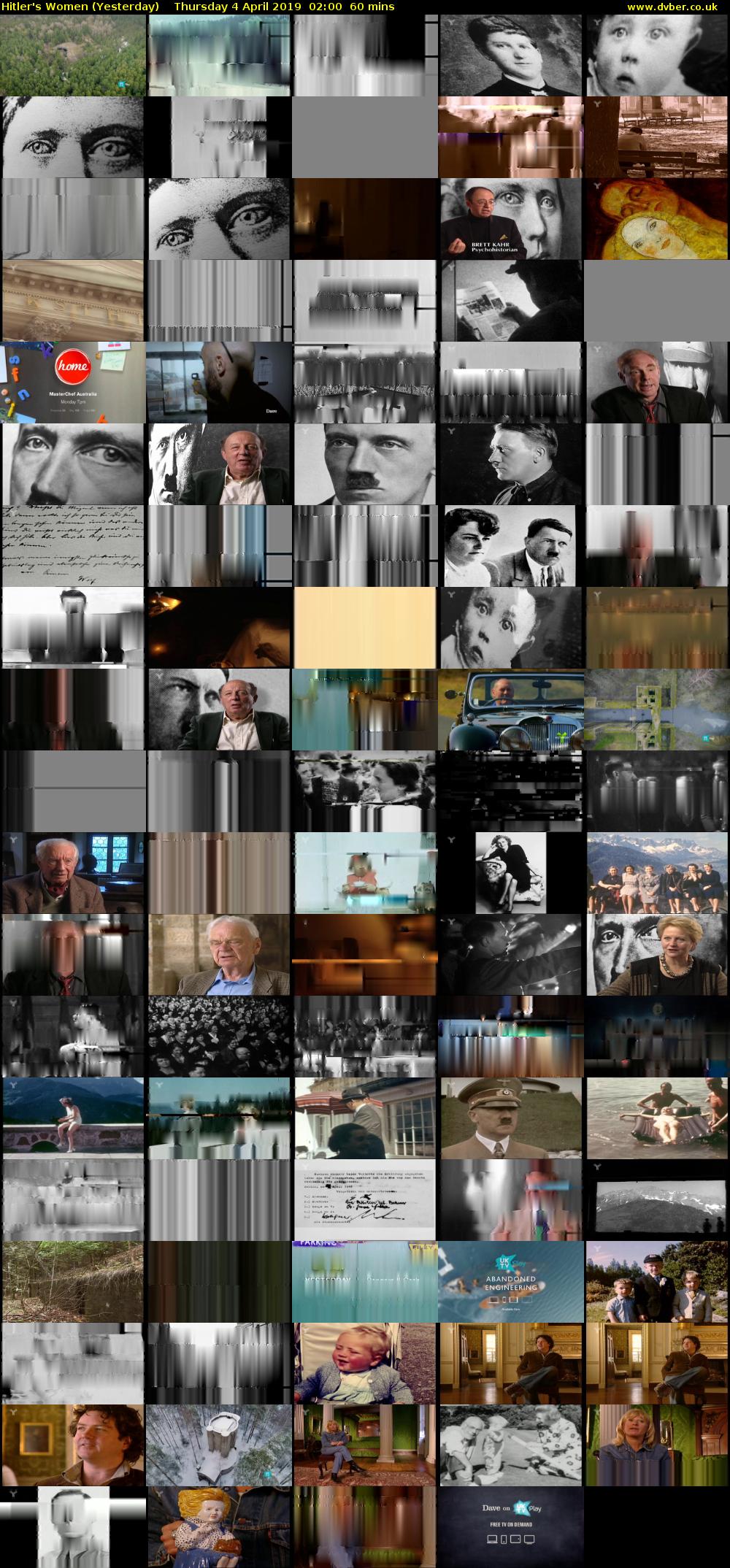 Hitler's Women (Yesterday) Thursday 4 April 2019 02:00 - 03:00