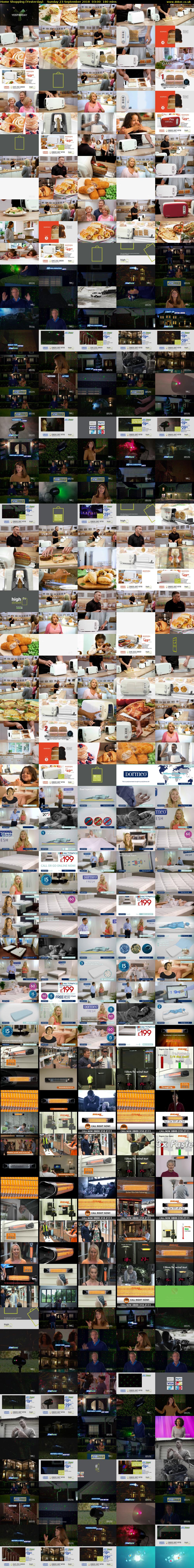 Home Shopping (Yesterday) Sunday 23 September 2018 03:00 - 06:00