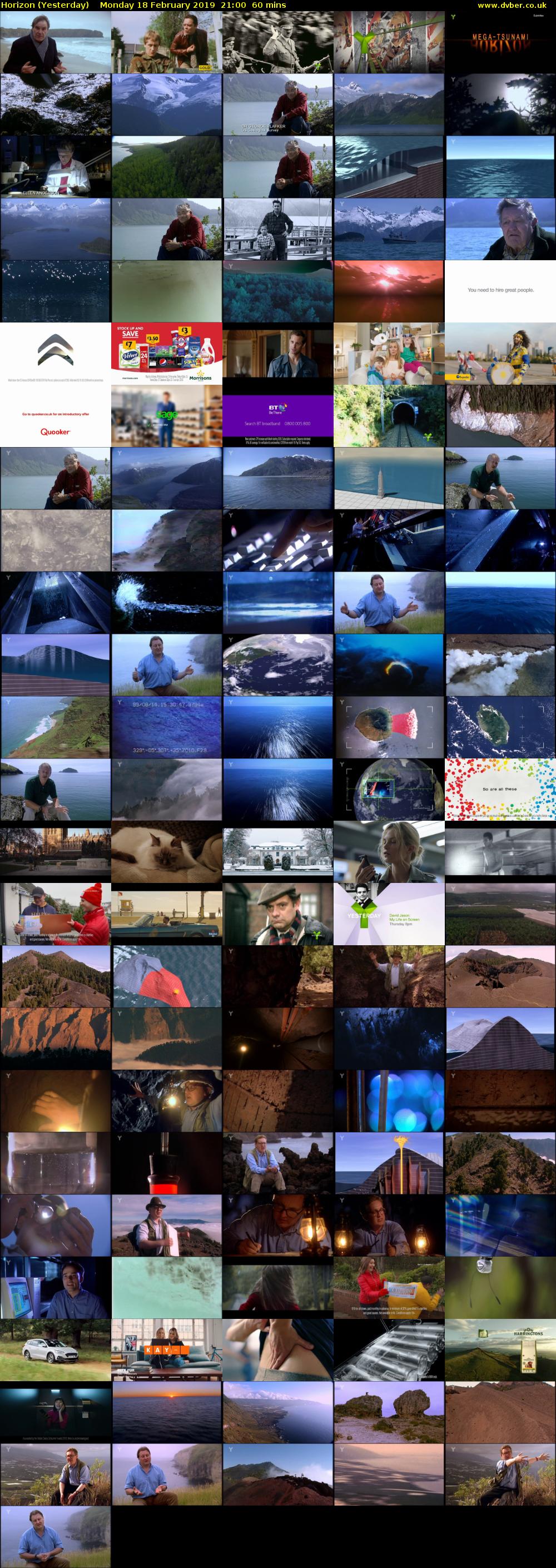 Horizon (Yesterday) Monday 18 February 2019 21:00 - 22:00