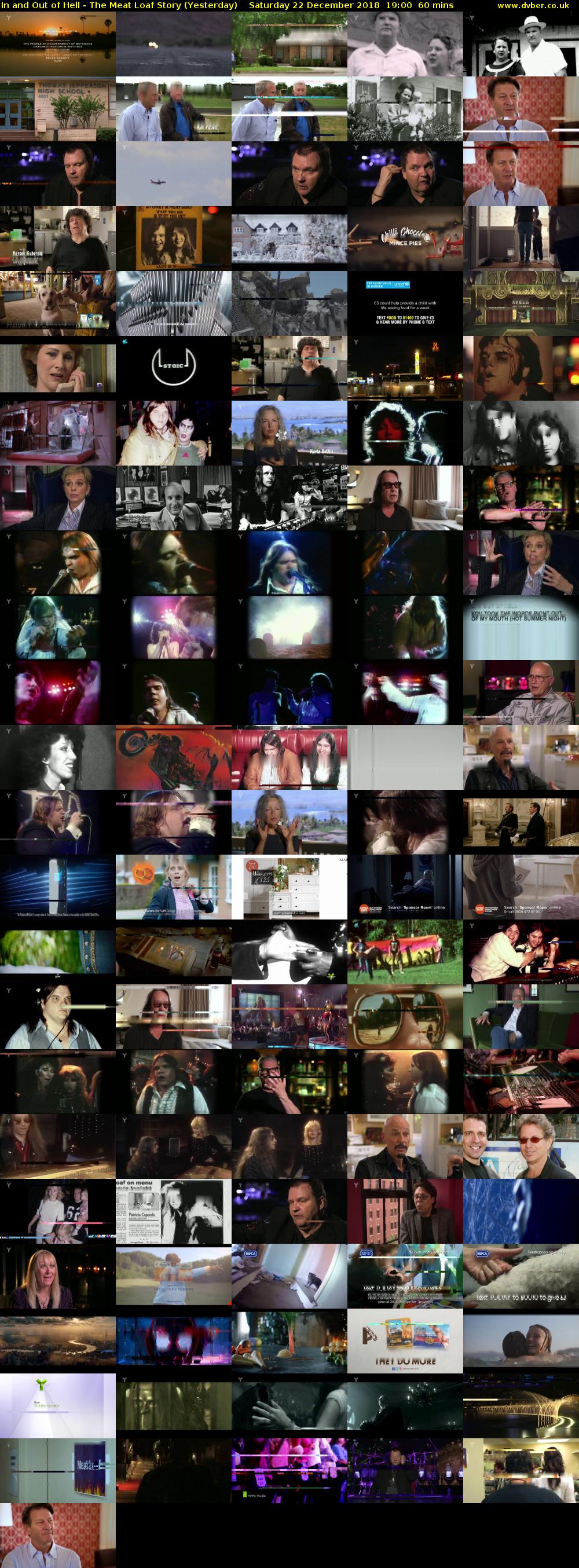 In and Out of Hell - The Meat Loaf Story (Yesterday) Saturday 22 December 2018 19:00 - 20:00