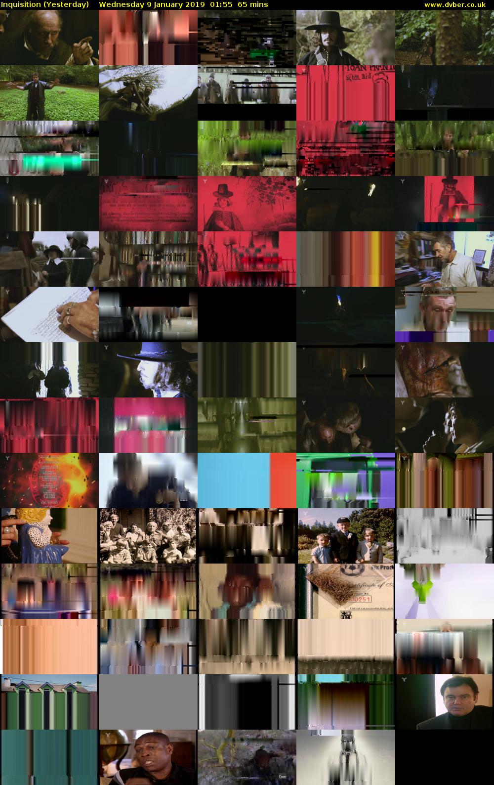 Inquisition (Yesterday) Wednesday 9 January 2019 01:55 - 03:00