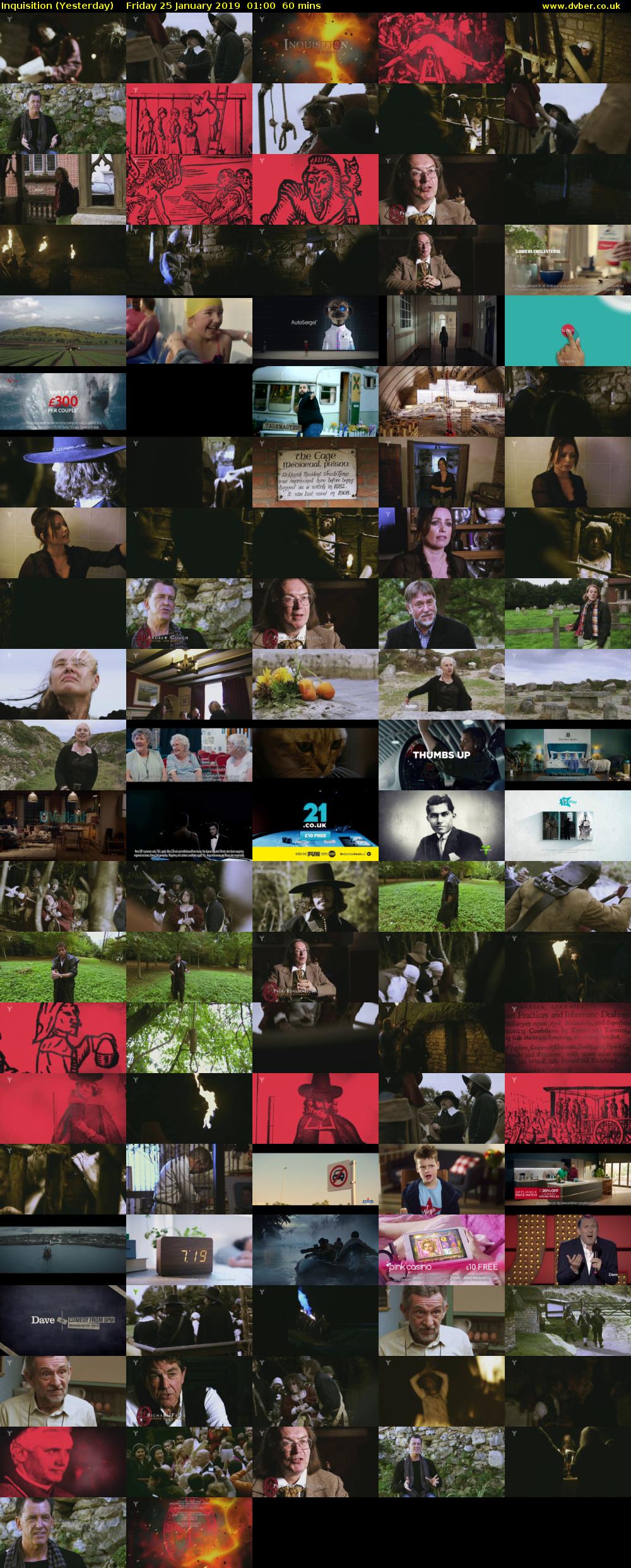 Inquisition (Yesterday) Friday 25 January 2019 01:00 - 02:00