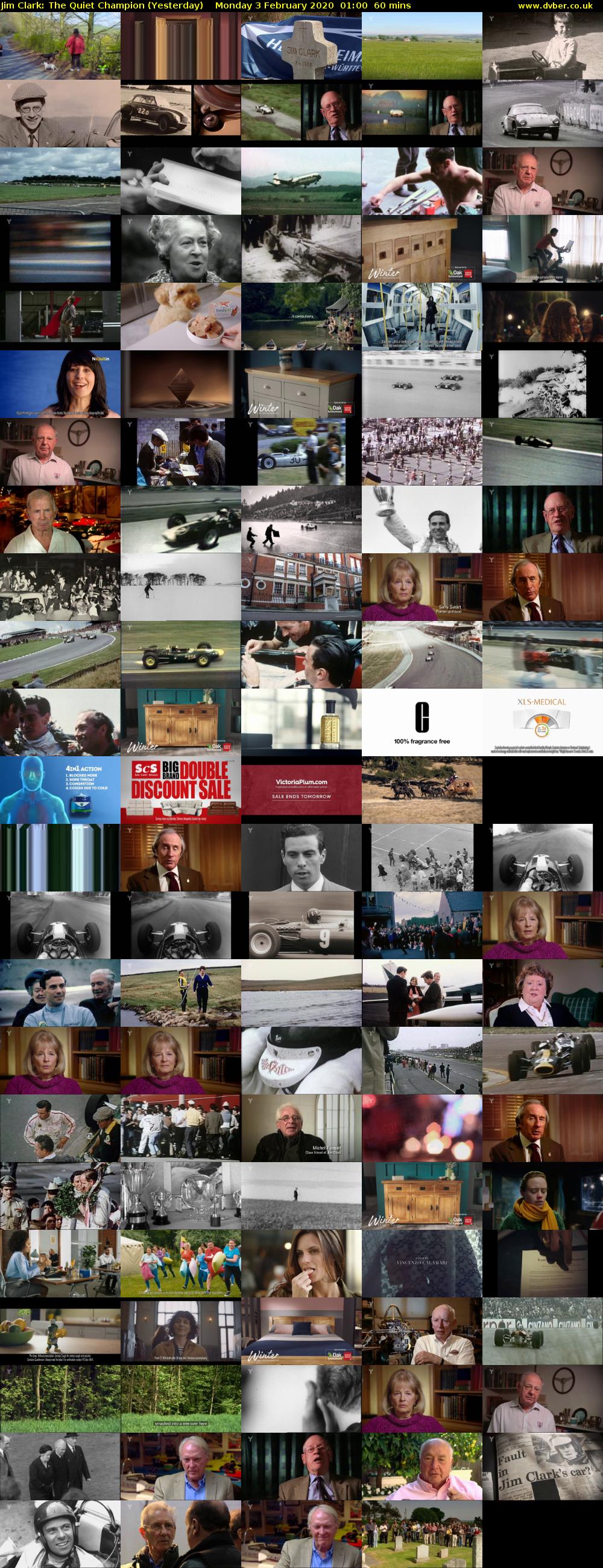 Jim Clark: The Quiet Champion (Yesterday) Monday 3 February 2020 01:00 - 02:00