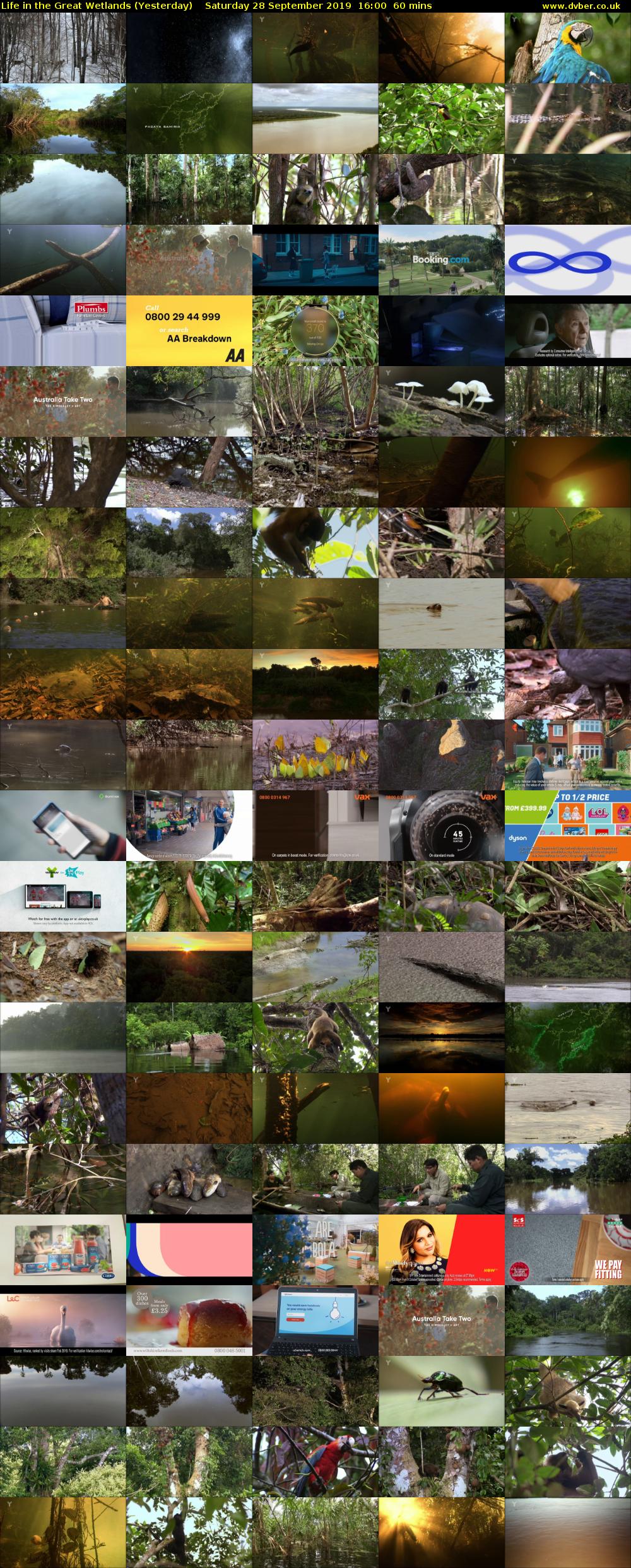 Life in the Great Wetlands (Yesterday) Saturday 28 September 2019 16:00 - 17:00