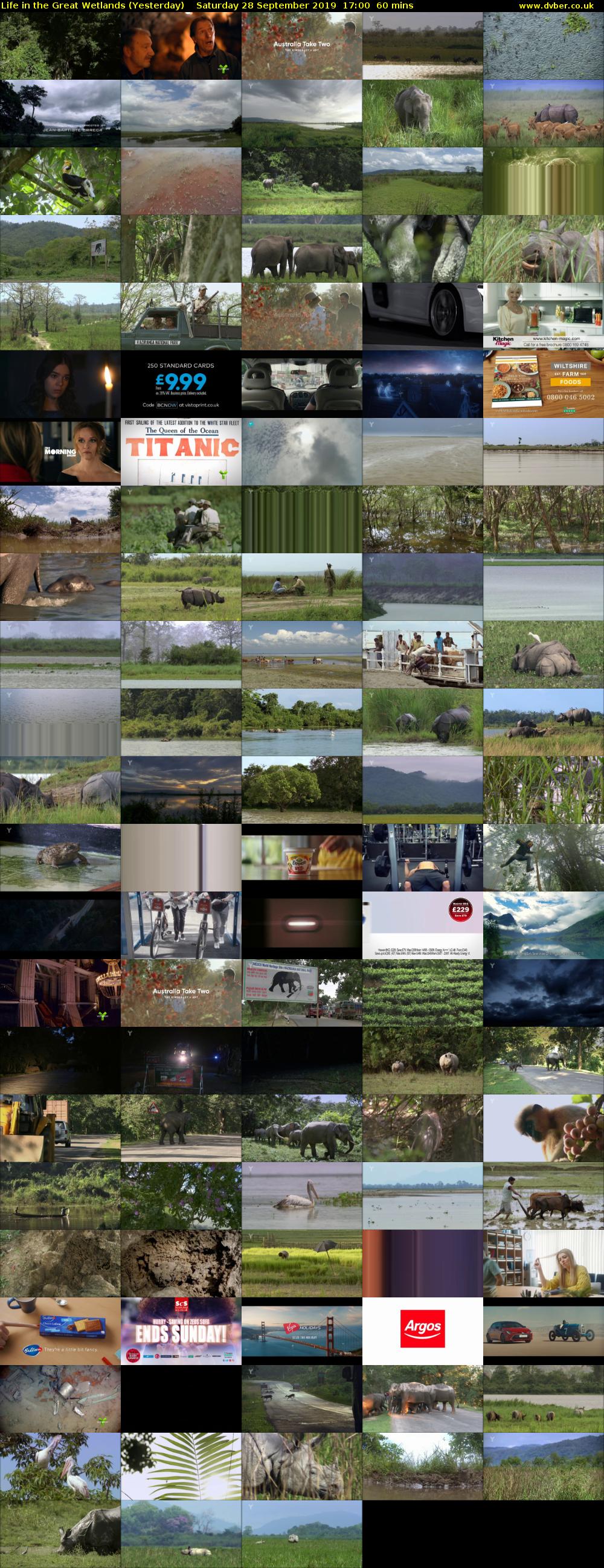 Life in the Great Wetlands (Yesterday) Saturday 28 September 2019 17:00 - 18:00