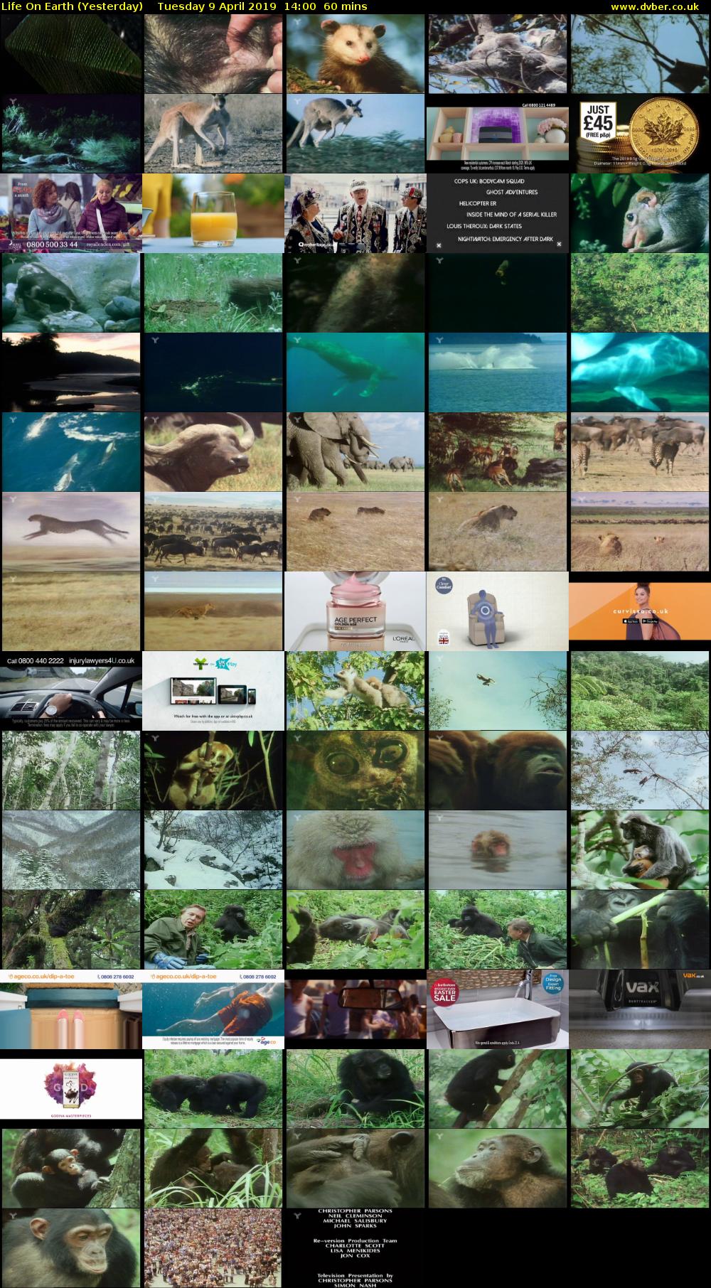 Life on Earth (Yesterday) Tuesday 9 April 2019 14:00 - 15:00