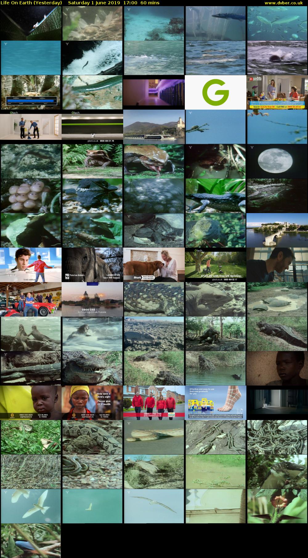 Life on Earth (Yesterday) Saturday 1 June 2019 17:00 - 18:00