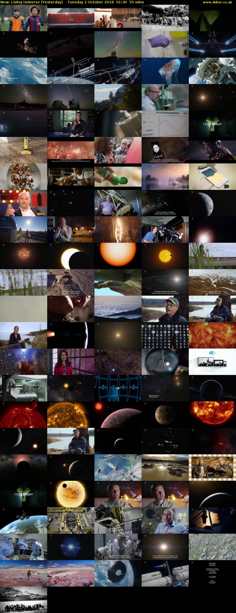 Living Universe (Yesterday) Tuesday 2 October 2018 01:30 - 02:25