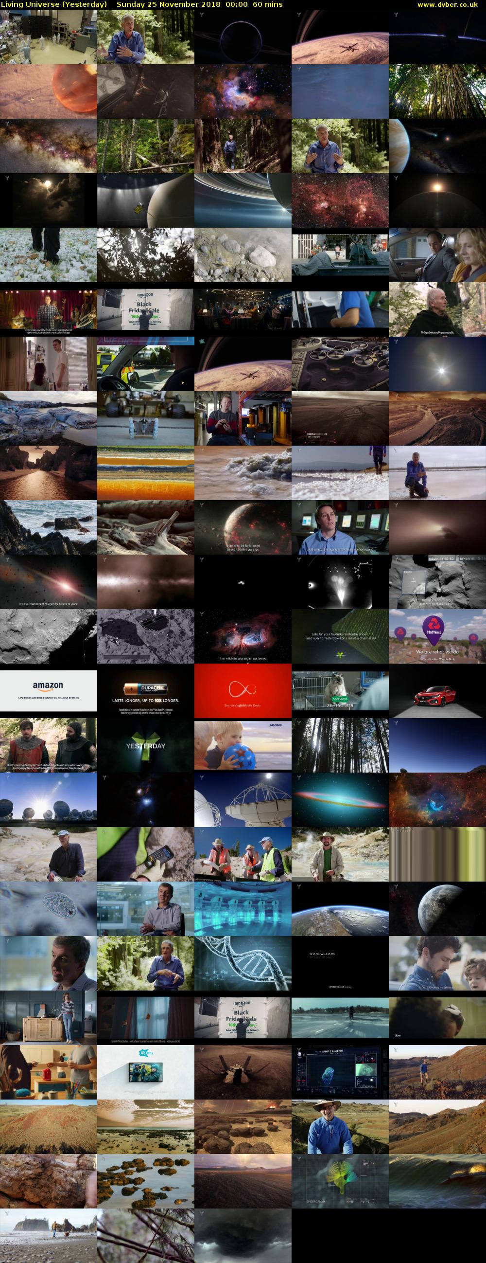 Living Universe (Yesterday) Sunday 25 November 2018 00:00 - 01:00