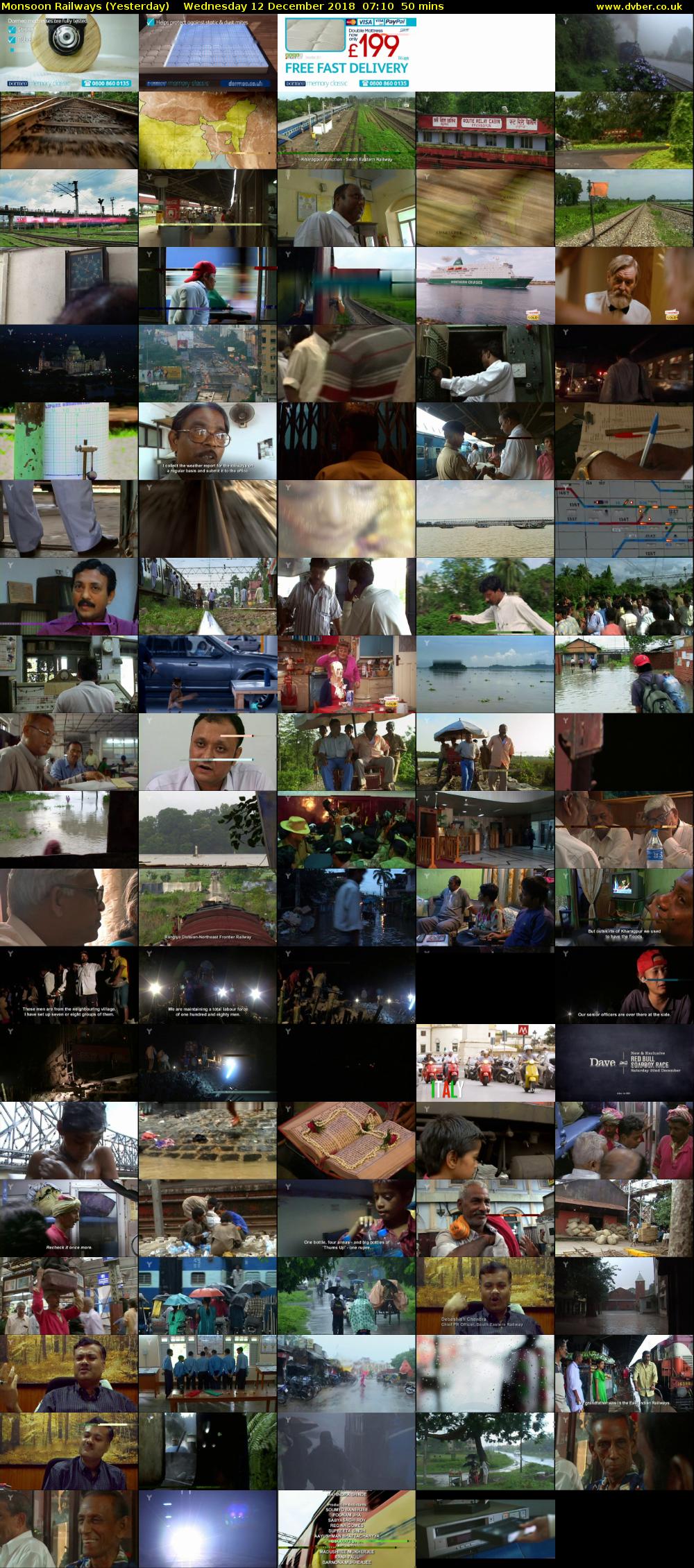 Monsoon Railways (Yesterday) Wednesday 12 December 2018 07:10 - 08:00