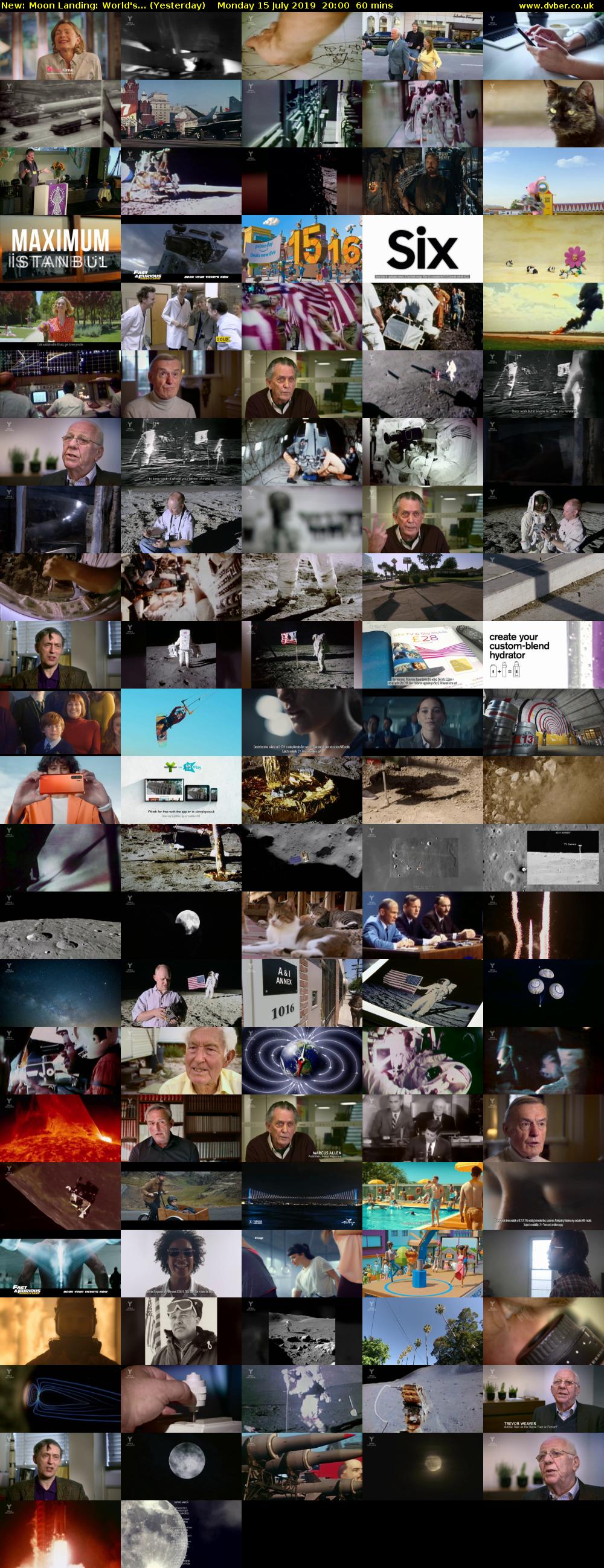 Moon Landing: World's... (Yesterday) Monday 15 July 2019 20:00 - 21:00