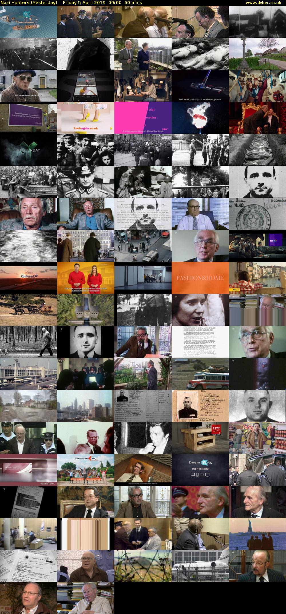 Nazi Hunters (Yesterday) Friday 5 April 2019 09:00 - 10:00