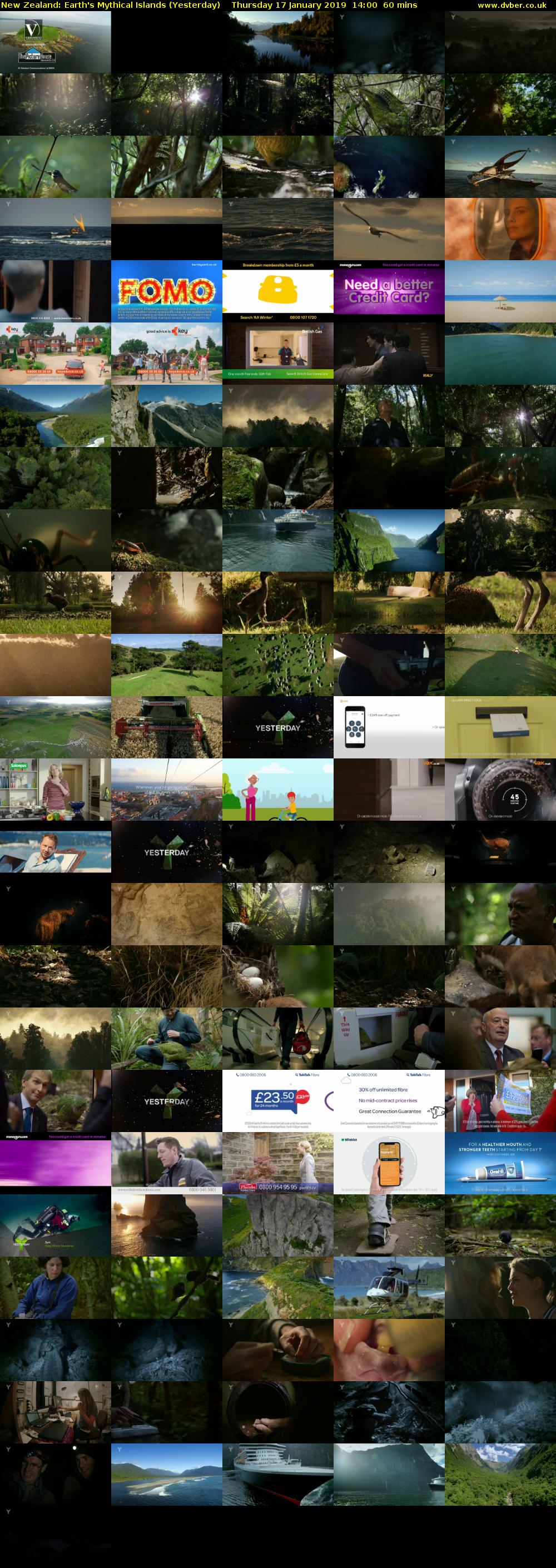 New Zealand: Earth's Mythical Islands (Yesterday) Thursday 17 January 2019 14:00 - 15:00