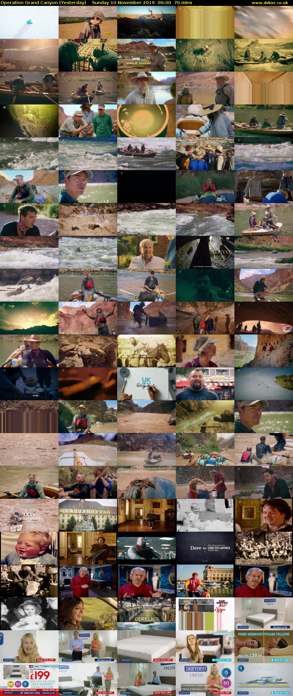 Operation Grand Canyon (Yesterday) Sunday 10 November 2019 06:00 - 07:10
