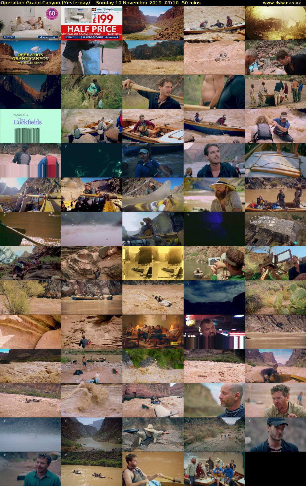 Operation Grand Canyon (Yesterday) Sunday 10 November 2019 07:10 - 08:00