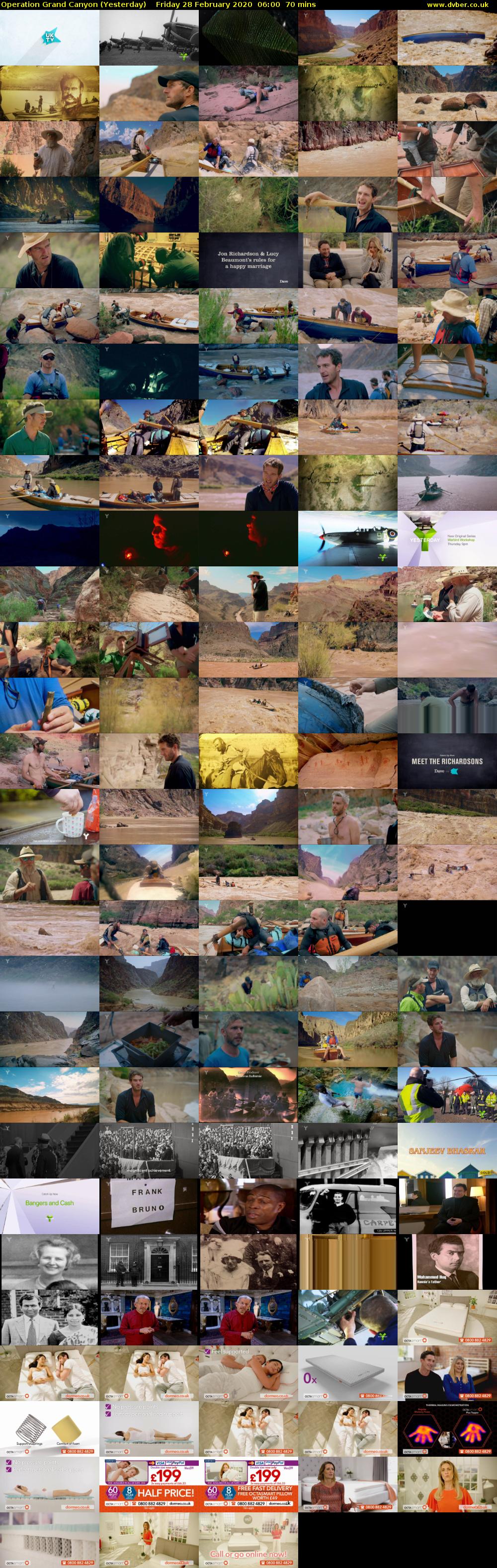 Operation Grand Canyon (Yesterday) Friday 28 February 2020 06:00 - 07:10