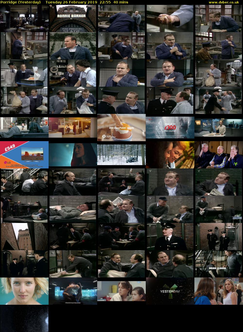 Porridge (Yesterday) Tuesday 26 February 2019 22:55 - 23:35