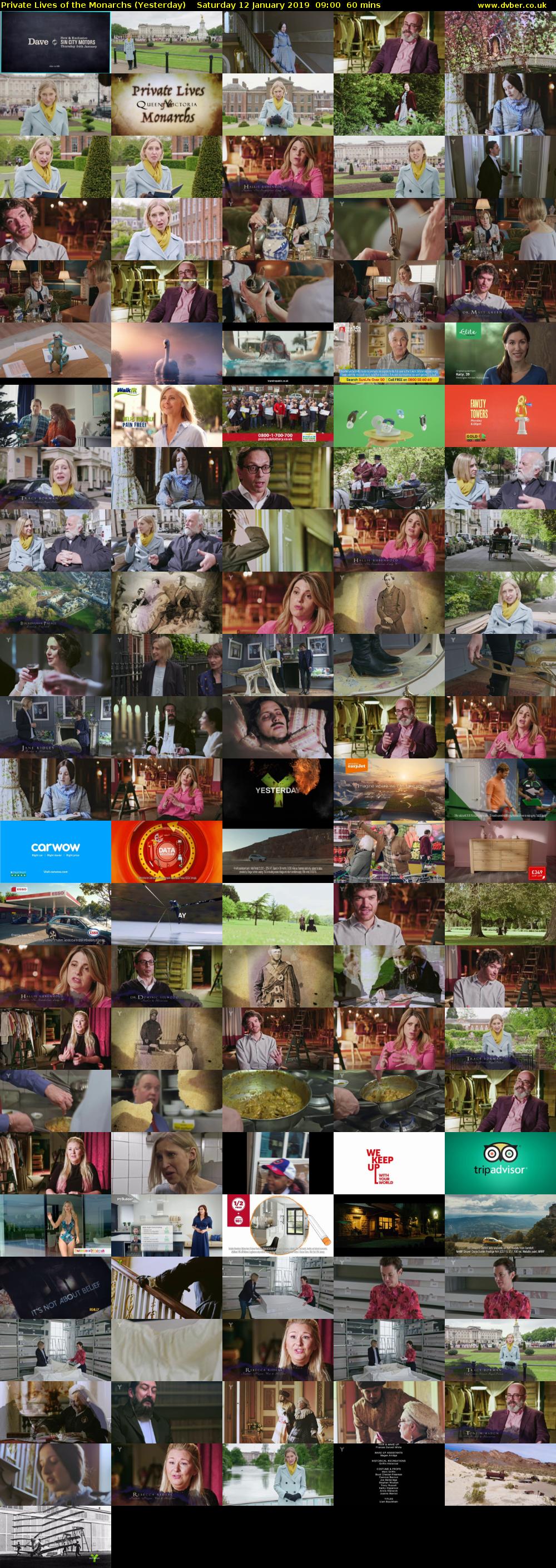 Private Lives of the Monarchs (Yesterday) Saturday 12 January 2019 09:00 - 10:00