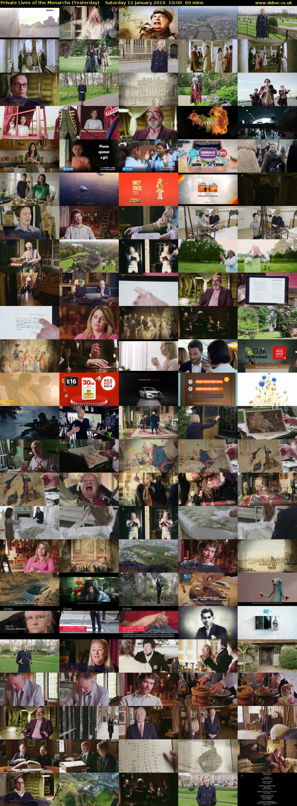 Private Lives of the Monarchs (Yesterday) Saturday 12 January 2019 10:00 - 11:00