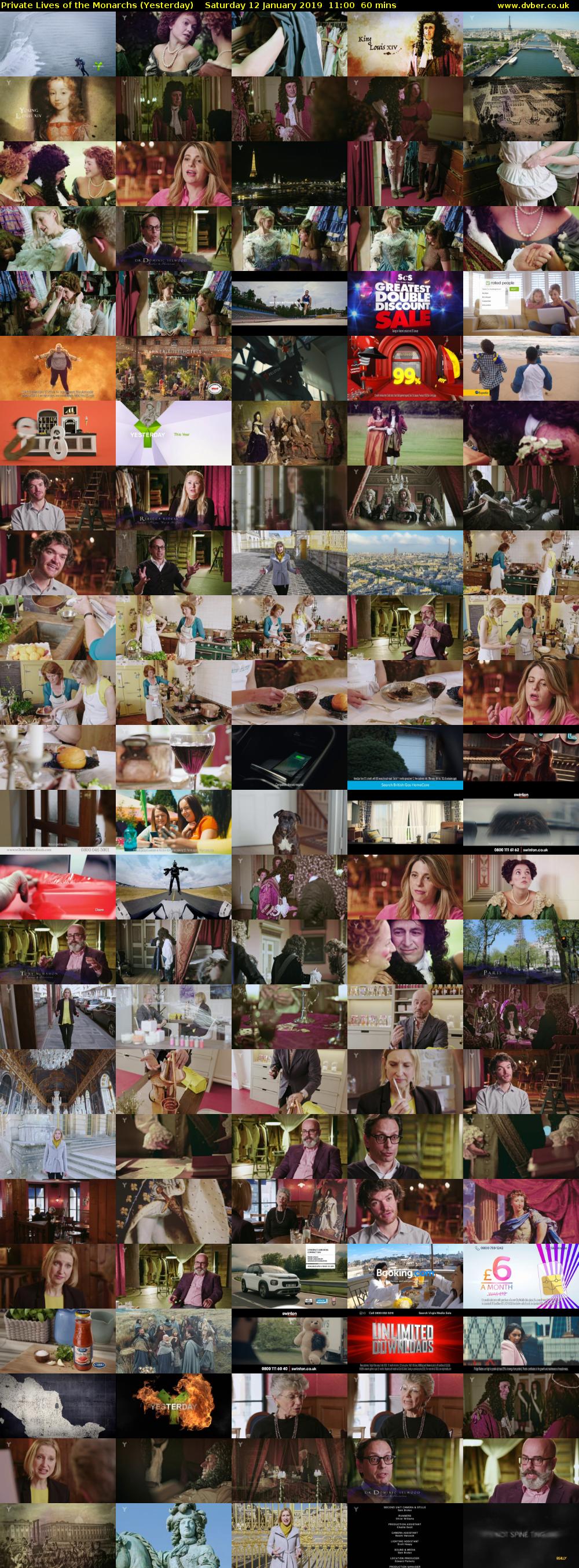 Private Lives of the Monarchs (Yesterday) Saturday 12 January 2019 11:00 - 12:00