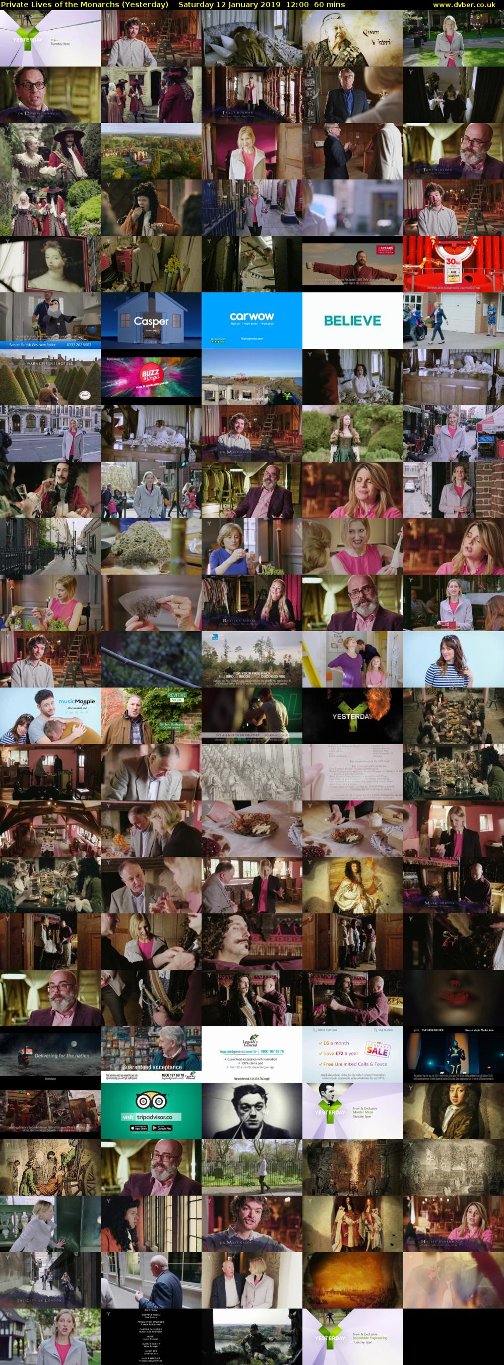 Private Lives of the Monarchs (Yesterday) Saturday 12 January 2019 12:00 - 13:00