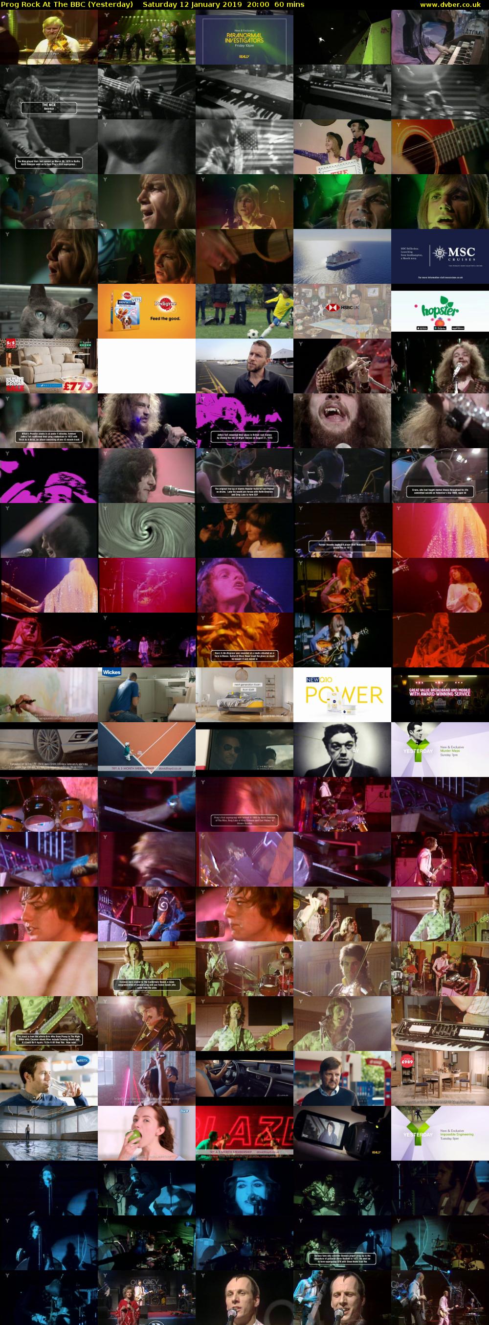 Prog Rock At The BBC (Yesterday) Saturday 12 January 2019 20:00 - 21:00