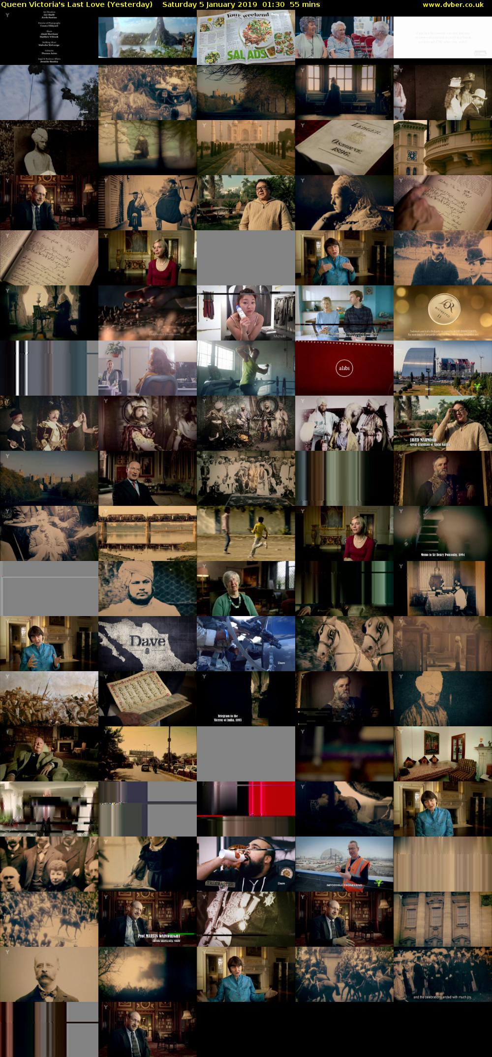 Queen Victoria's Last Love (Yesterday) Saturday 5 January 2019 01:30 - 02:25