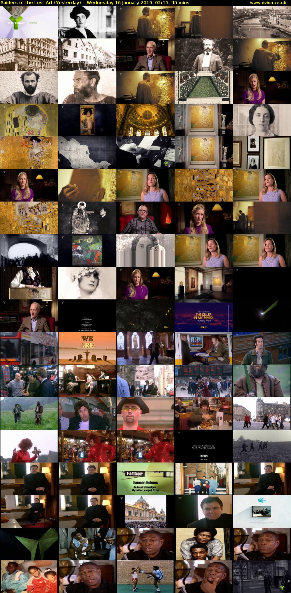 Raiders of the Lost Art (Yesterday) Wednesday 16 January 2019 02:15 - 03:00