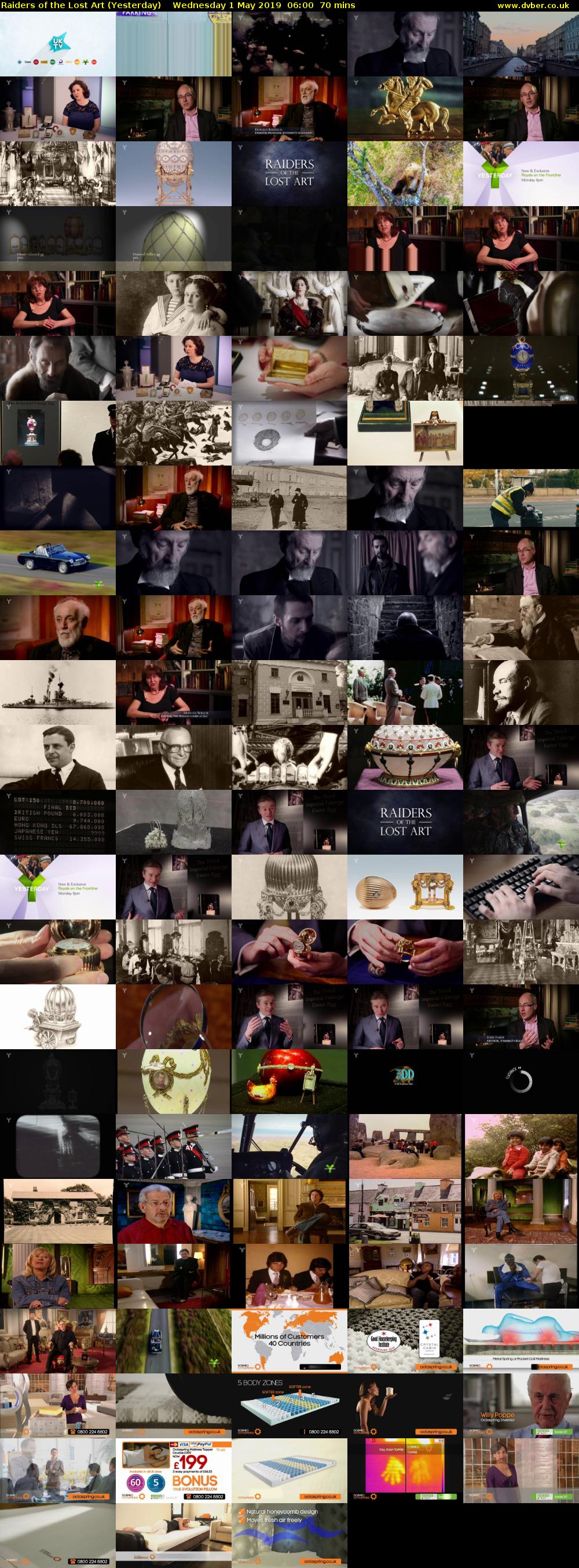 Raiders of the Lost Art (Yesterday) Wednesday 1 May 2019 06:00 - 07:10