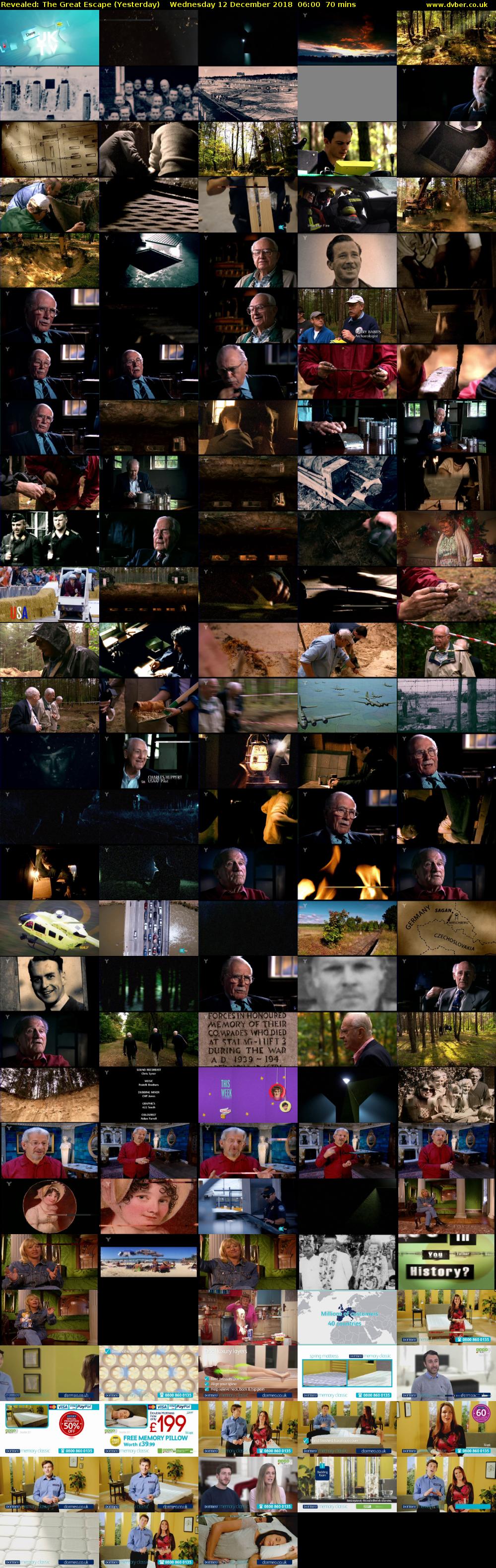 Revealed: The Great Escape (Yesterday) Wednesday 12 December 2018 06:00 - 07:10