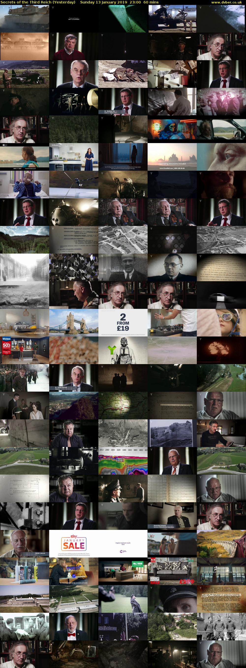 Secrets of the Third Reich (Yesterday) Sunday 13 January 2019 23:00 - 00:00