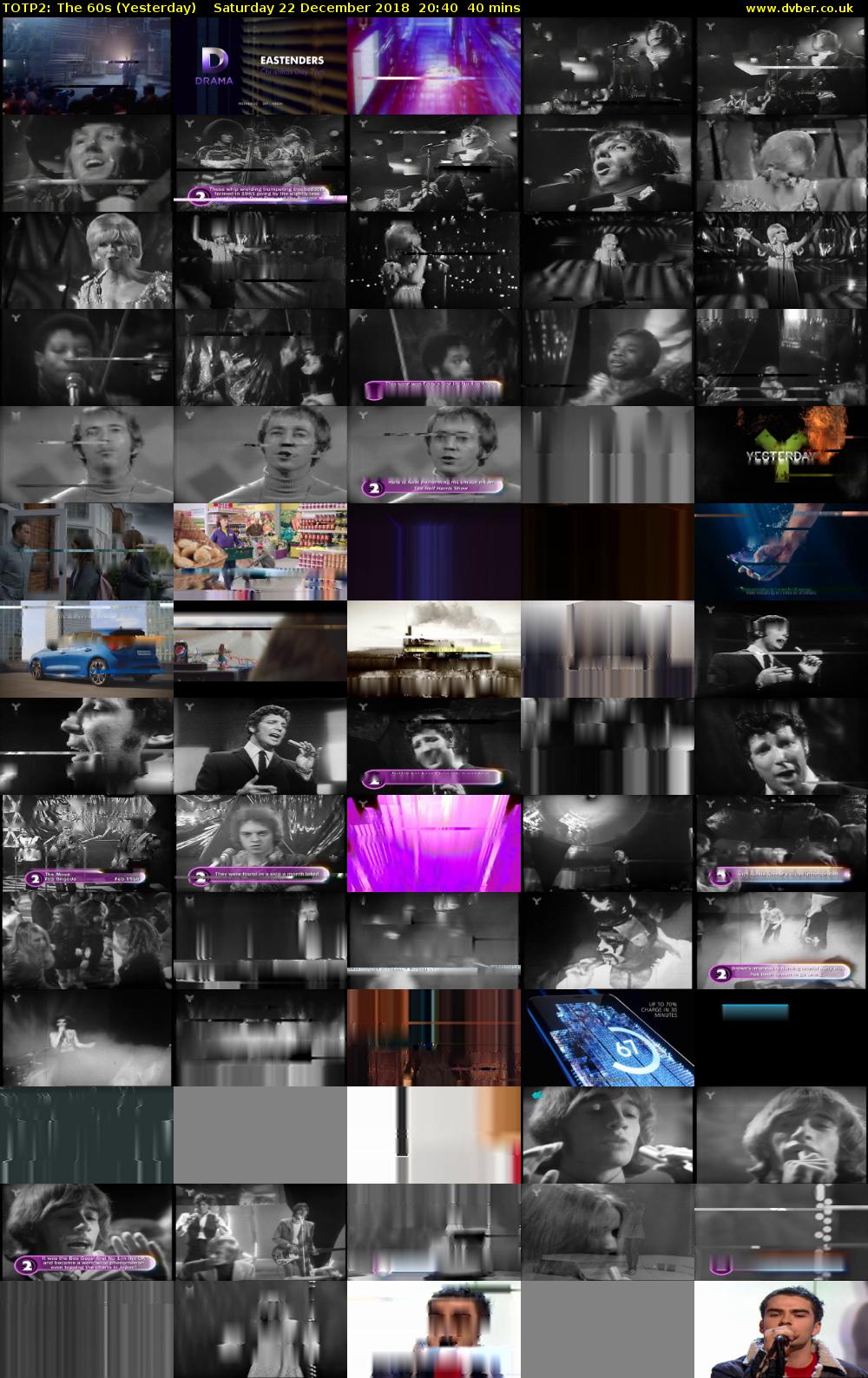 TOTP2: The 60s (Yesterday) Saturday 22 December 2018 20:40 - 21:20