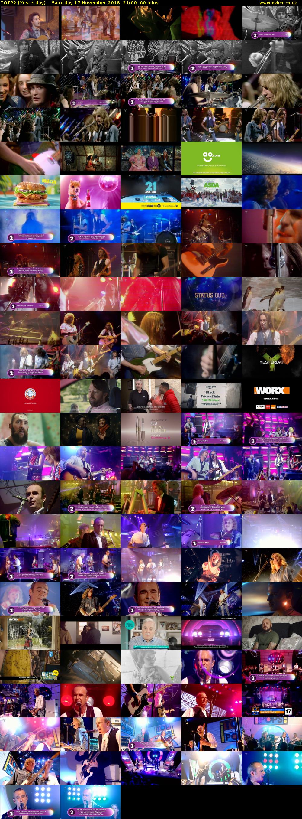 TOTP2 (Yesterday) Saturday 17 November 2018 21:00 - 22:00