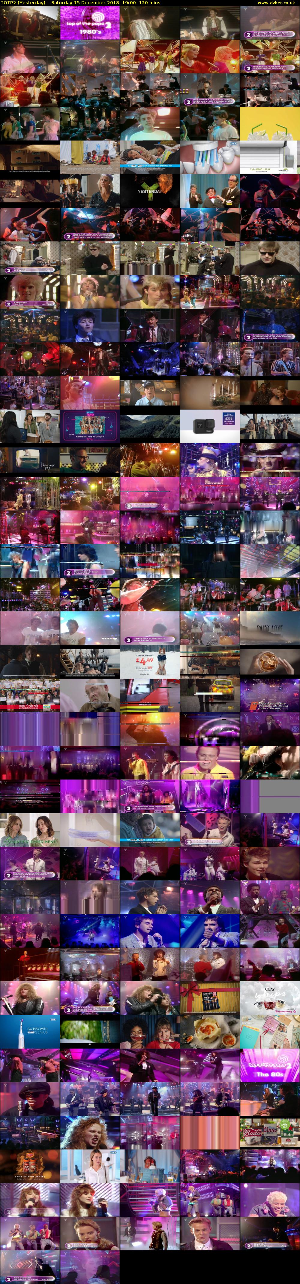 TOTP2 (Yesterday) Saturday 15 December 2018 19:00 - 21:00