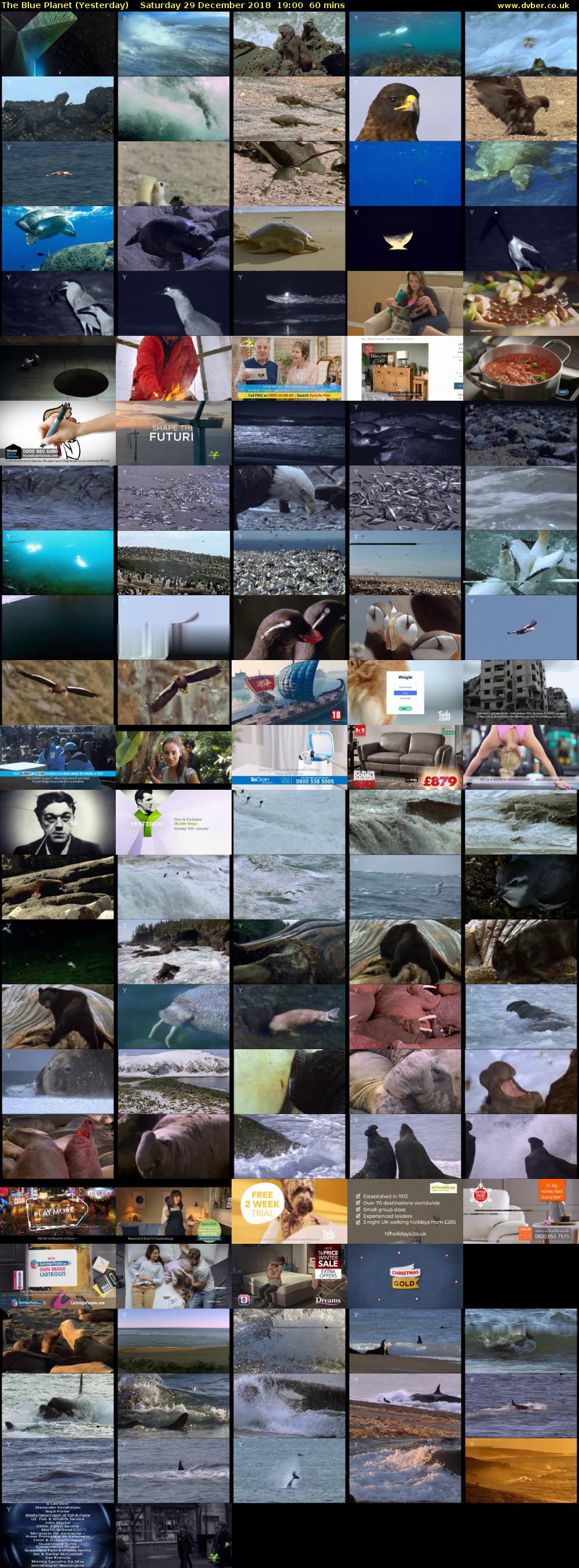 The Blue Planet (Yesterday) Saturday 29 December 2018 19:00 - 20:00