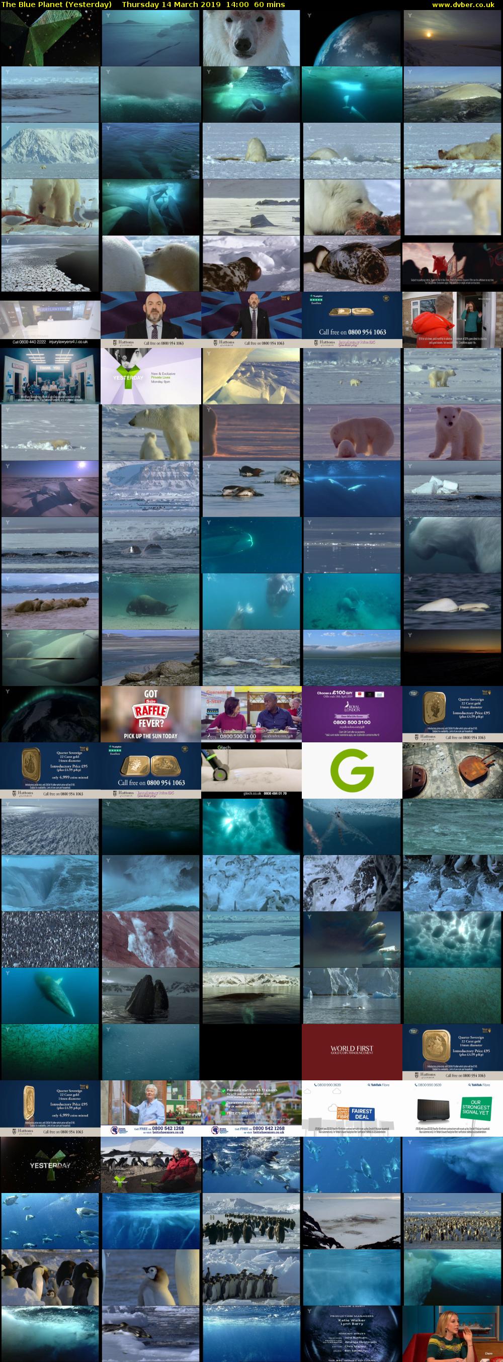 The Blue Planet (Yesterday) Thursday 14 March 2019 14:00 - 15:00