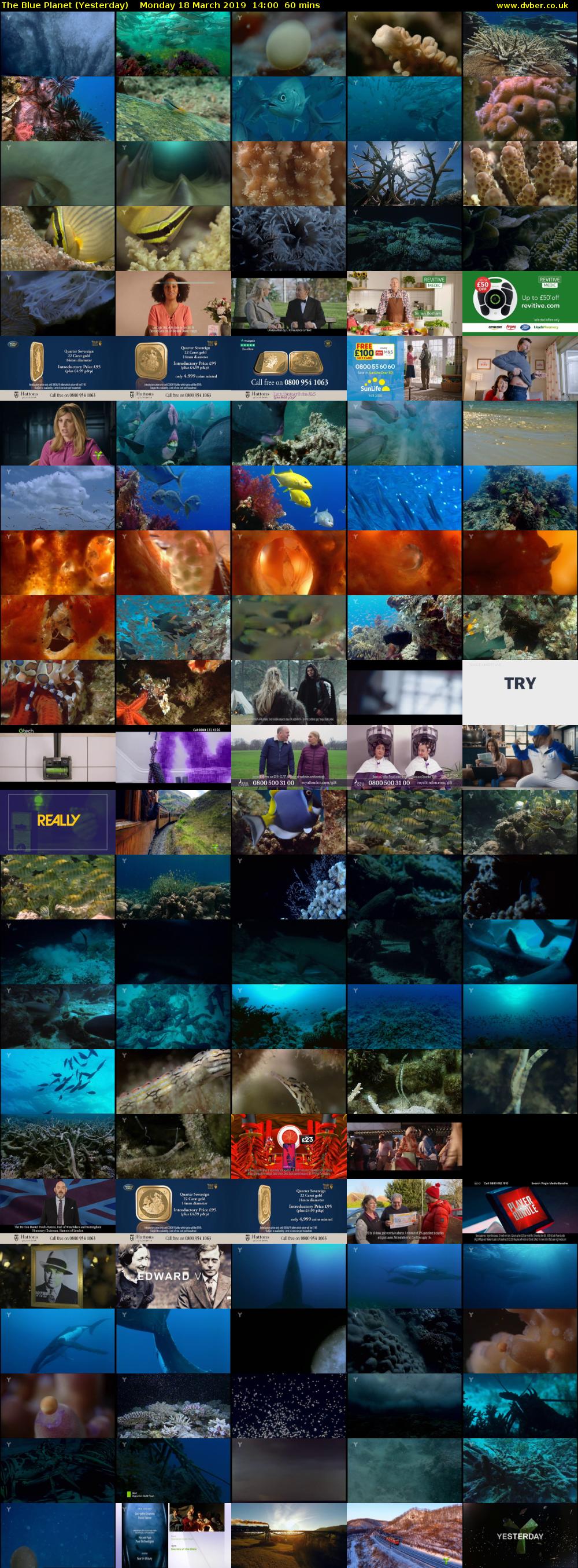 The Blue Planet (Yesterday) Monday 18 March 2019 14:00 - 15:00