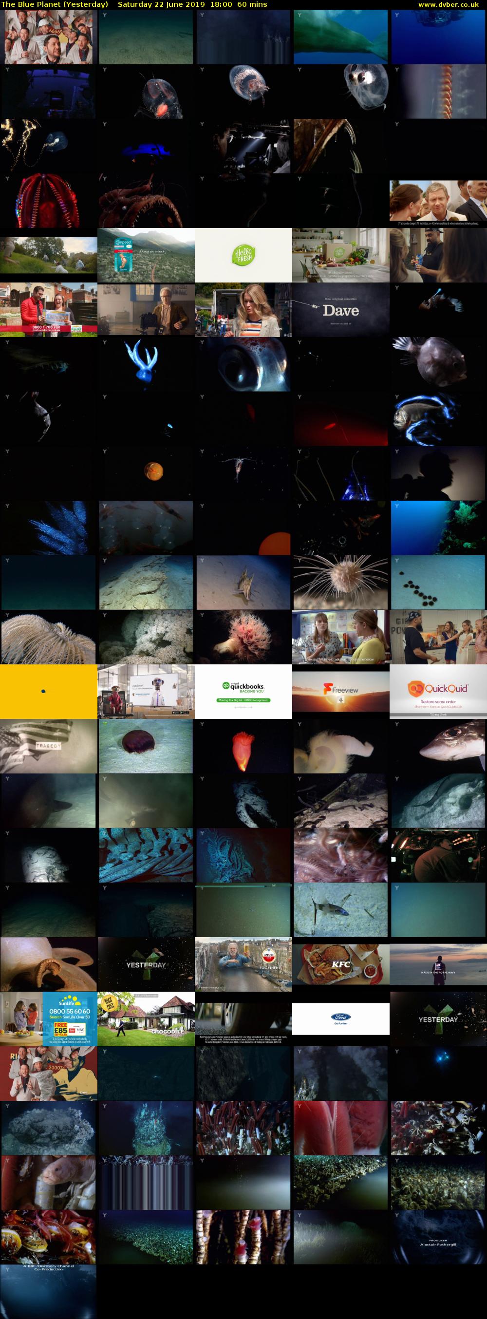 The Blue Planet (Yesterday) Saturday 22 June 2019 18:00 - 19:00