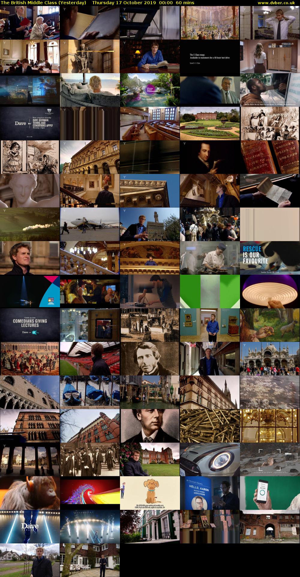 The British Middle Class (Yesterday) Thursday 17 October 2019 00:00 - 01:00
