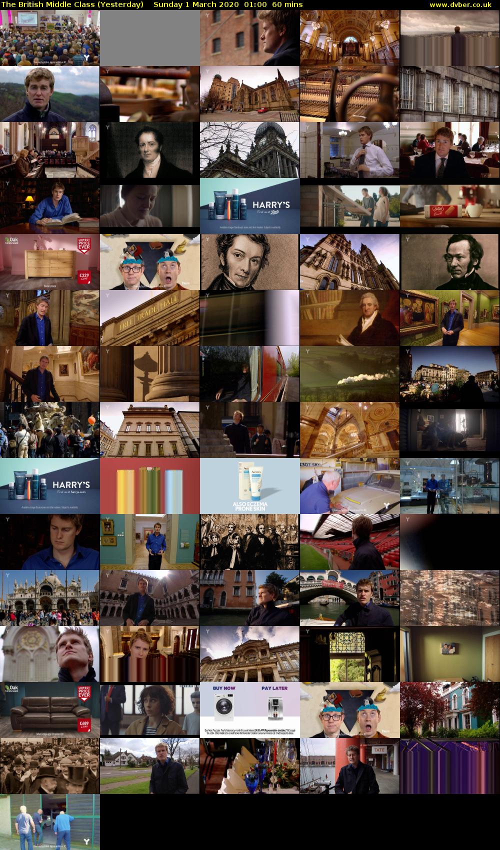 The British Middle Class (Yesterday) Sunday 1 March 2020 01:00 - 02:00