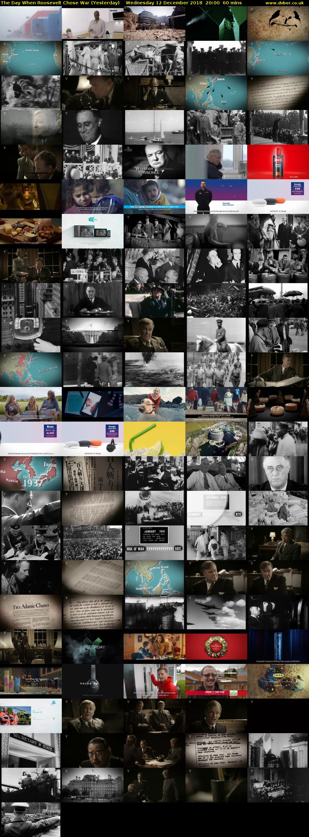 The Day When Roosevelt Chose War (Yesterday) Wednesday 12 December 2018 20:00 - 21:00