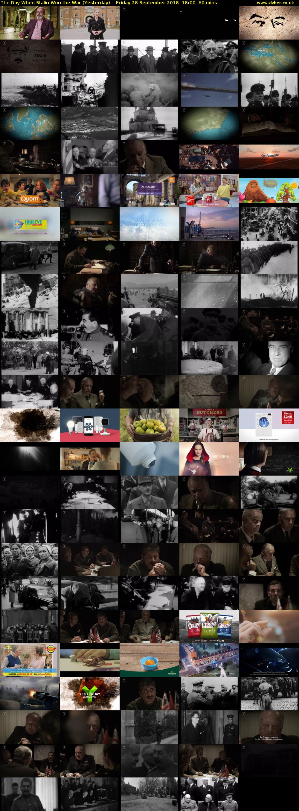 The Day When Stalin Won the War (Yesterday) Friday 28 September 2018 18:00 - 19:00