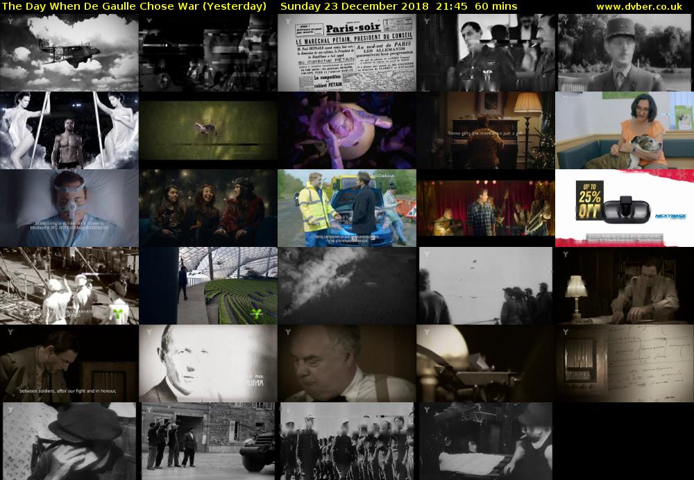 The Day When de Gaulle Chose War (Yesterday) Sunday 23 December 2018 21:45 - 22:45