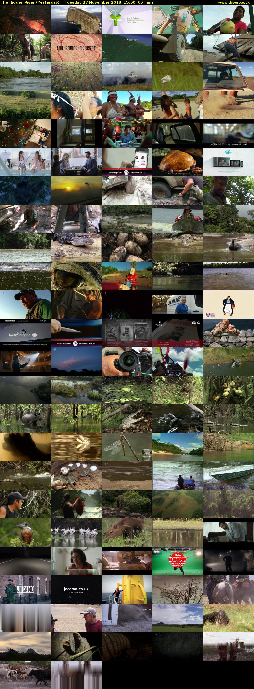 The Hidden River (Yesterday) Tuesday 27 November 2018 15:00 - 16:00