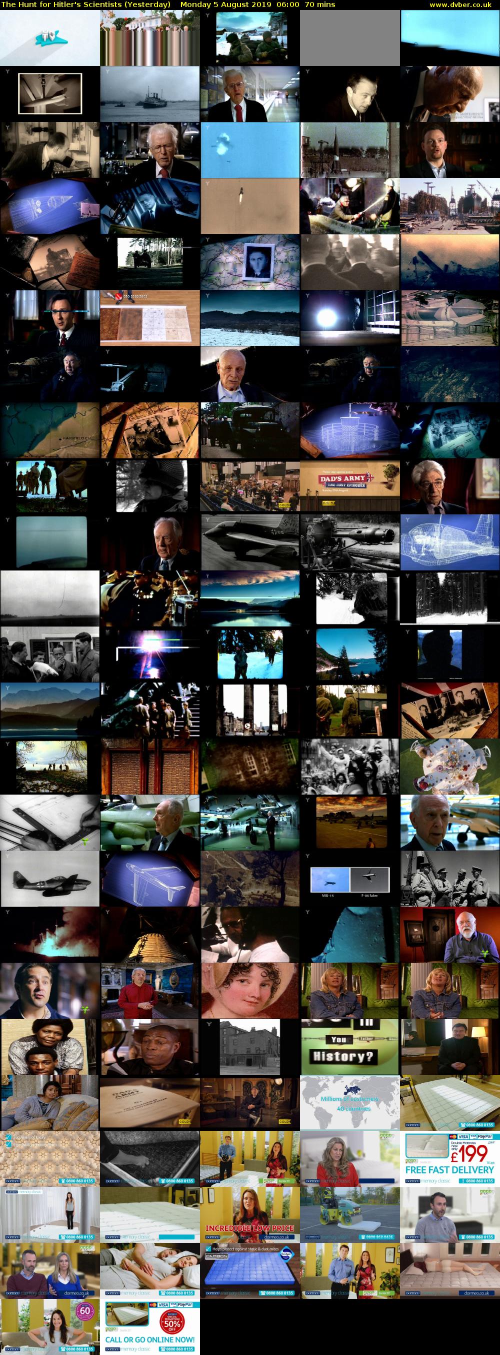 The Hunt for Hitler's Scientists (Yesterday) Monday 5 August 2019 06:00 - 07:10