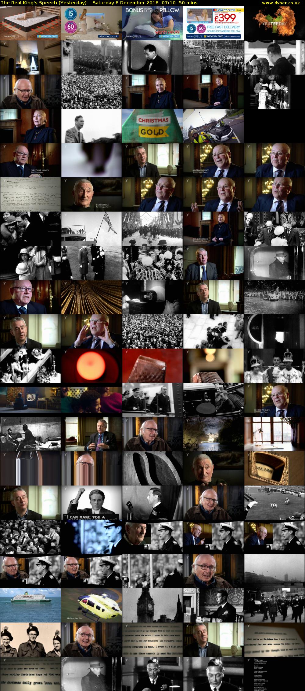 The Real King's Speech (Yesterday) Saturday 8 December 2018 07:10 - 08:00