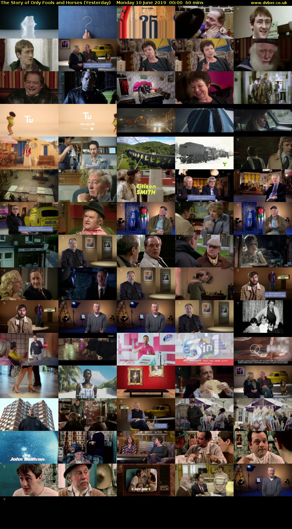 The Story of Only Fools and Horses (Yesterday) Monday 10 June 2019 00:00 - 01:00