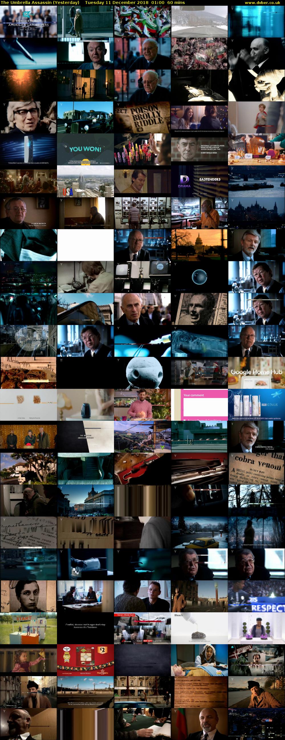 The Umbrella Assassin (Yesterday) Tuesday 11 December 2018 01:00 - 02:00