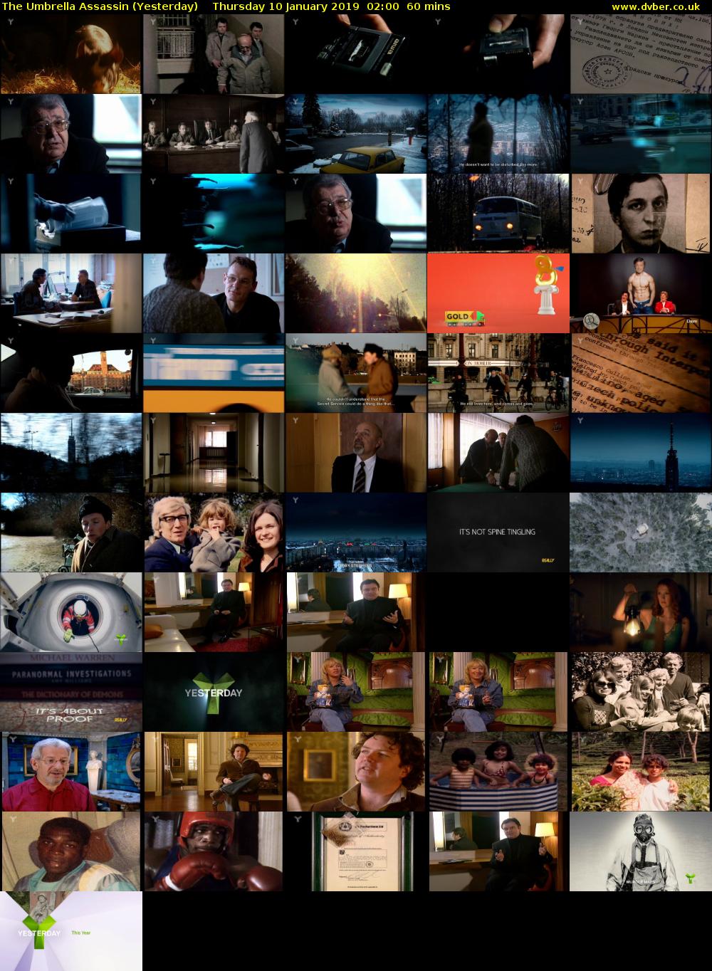 The Umbrella Assassin (Yesterday) Thursday 10 January 2019 02:00 - 03:00